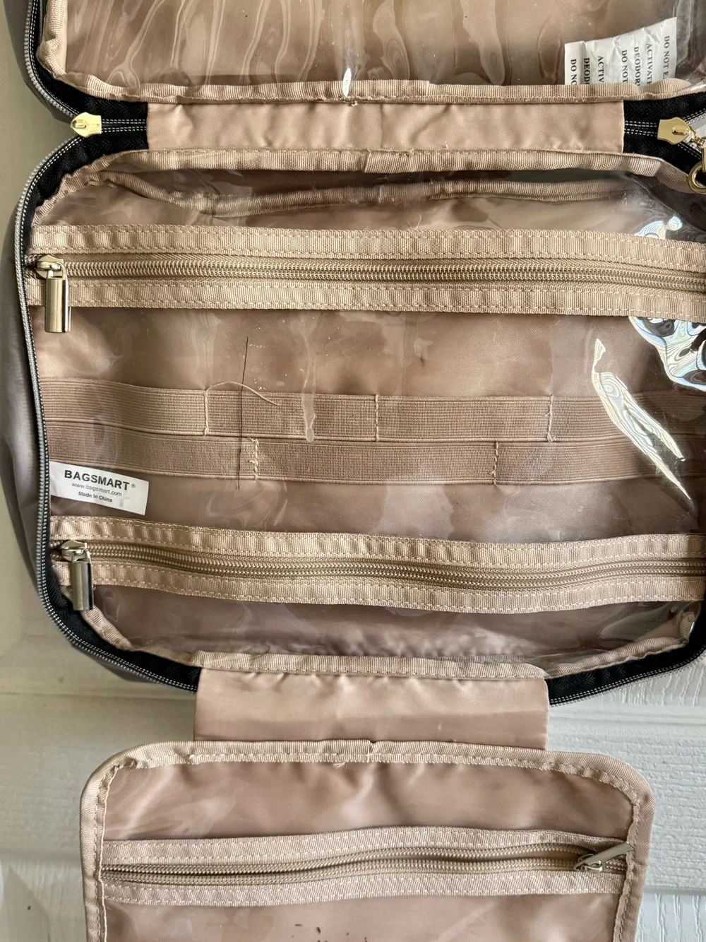 Smart Set Light Blush Pink Cosmetic Organizer Bag